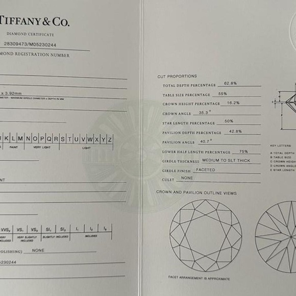Tiffany & Co Engagement Ring 0.94ct - Picture 13 of 14